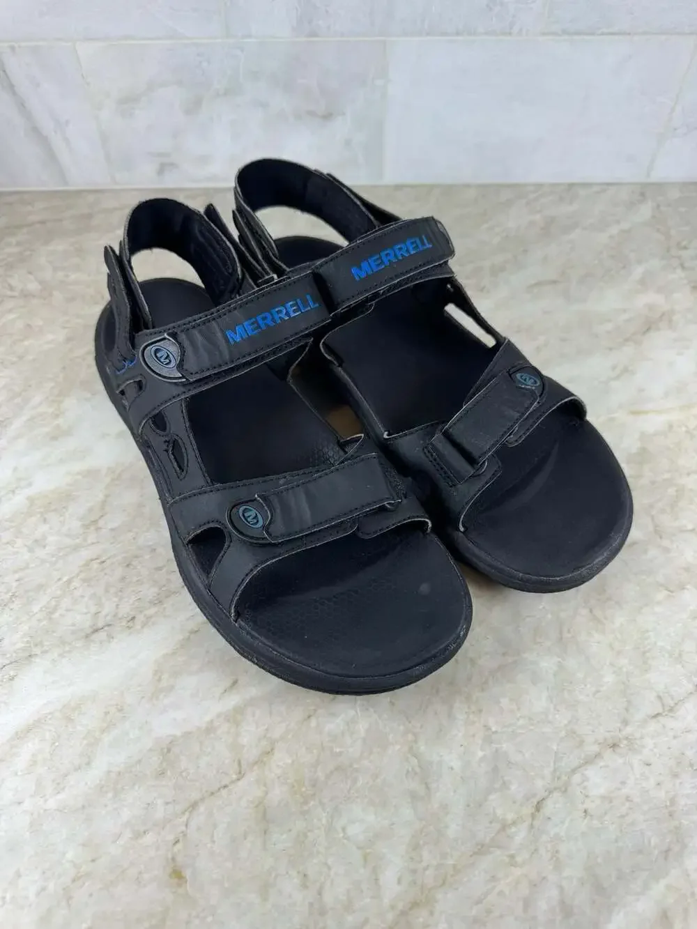 Merrell Cedrus Convert Black Blue Men’s Sport Sandals 9